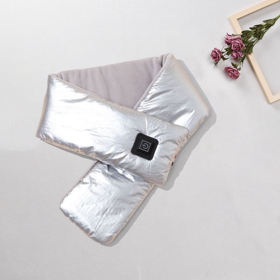 Zenithome Smart Warm Soft Lightweight Fast Heating Female Usb Scarf for Commuting Outdoor Work 37 In X 4.33 In