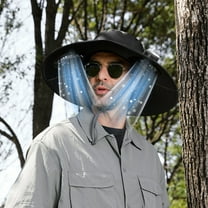 Zenithome Solar USB Fishing Hat Fan, 48cm(18.9in), 300mA, for Fishing Hiking Travel, Breathable Sun - Protective, Unisex