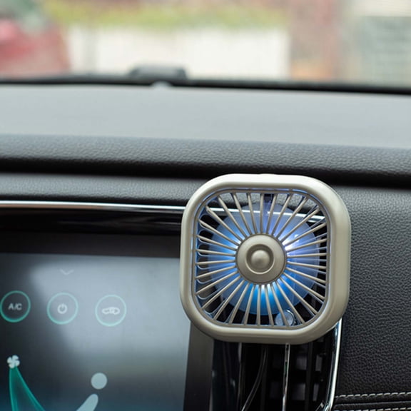 Zenithome USB Car Fan for Driving Camping Travel, Colorful, USB - Powered, 1X Fan & Cable, Vehicle - Friendly