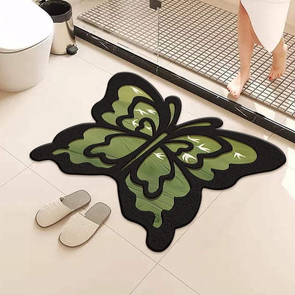 EazyTech Vintage Style Spy Snapshot Irregular Diatomite Absorbent Non Slip Bathroom Mat for Sink Area Bathroom Floor Entryway Size 11 81 X 15 75 In