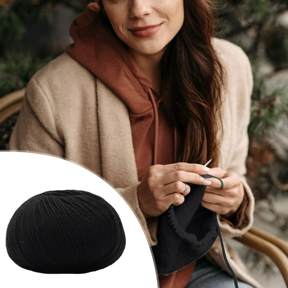 Zenithome Wool Hand Woven Yarn Medium Coarse Soft Warm For Scarf Hat Overcoat In 3.54x3.54x2.36in