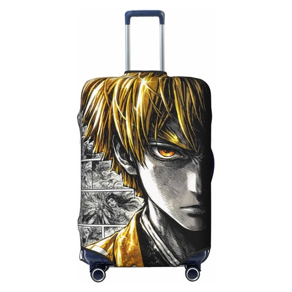 Zenitsu Agatsuma Travel Luggage Cover Baggage Suitcase Cover Protector Skins 18-32 Inch