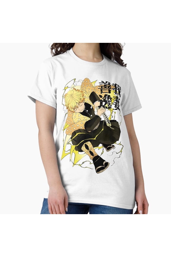 Zenitsu Lightning Pose Thunder Breathing First Form Speed Glow T-Shirt