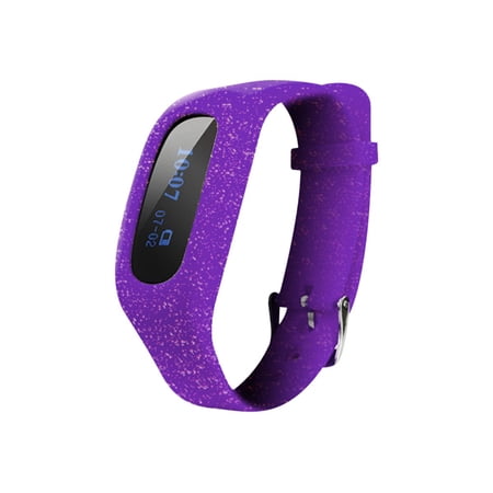 Zenixx Activity Tracker II - Activity tracker - monochrome - Bluetooth - purple glitter