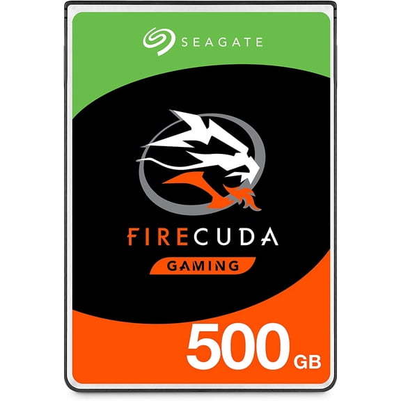 Zenjohn FireCuda 500GB Solid State Hybrid Drive Performance SSHD 2.5 Inch SATA 6Gb/s Flash Accelerated for Gaming PC Laptop Frustration Free Packaging (ST500LX025)