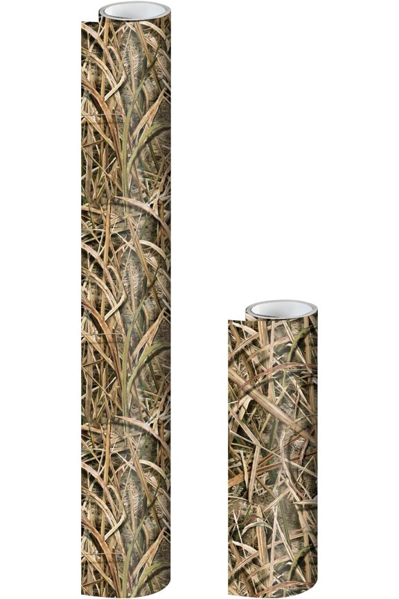 Matte Camo Roll Hunting Patterns, Self-Adhesive Vinyl Wrap, DIY (48"x48", Shadow Grass Blades)