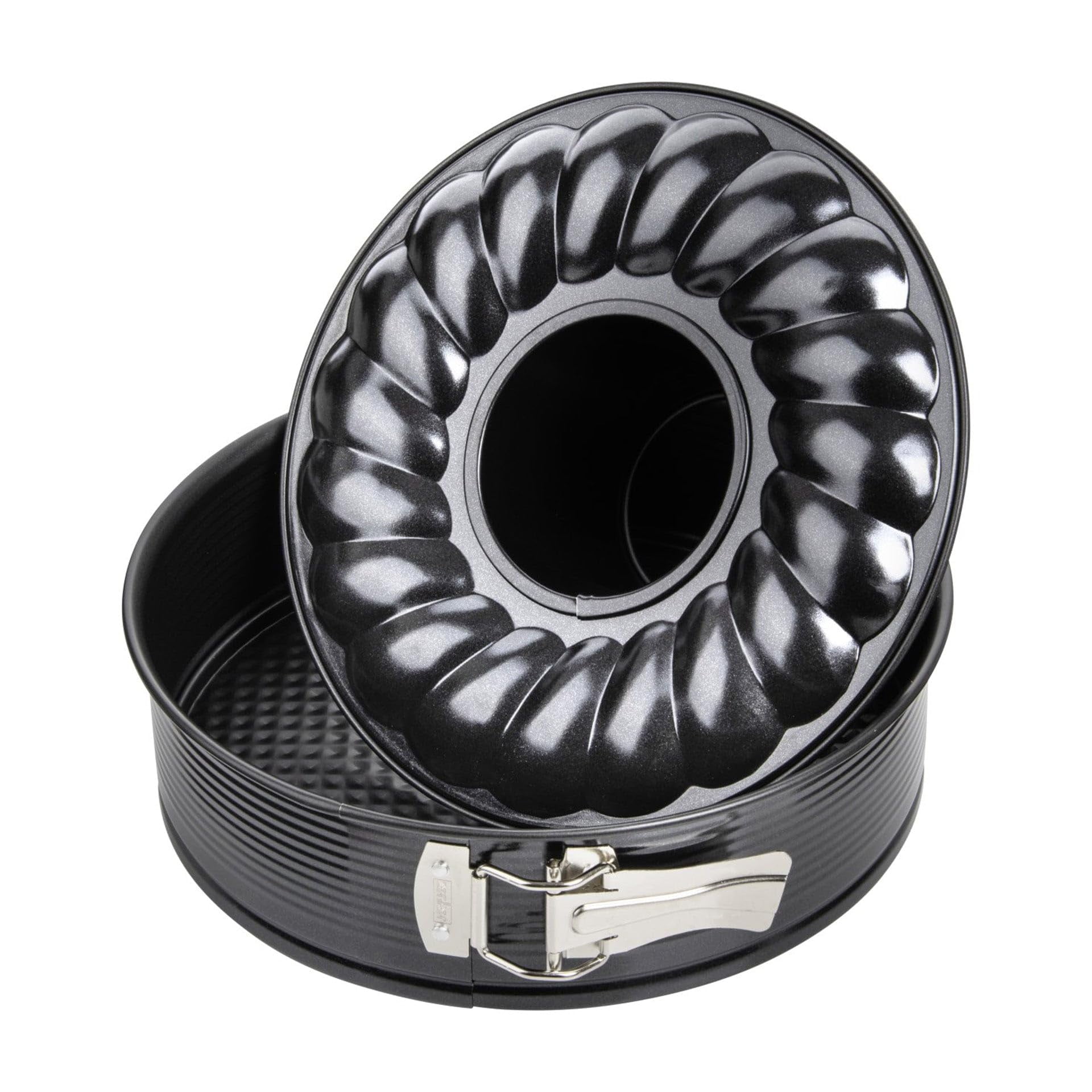Zenker 10-inch Non-Stick Carbon Steel Springform Pan with 2 Bases ...