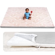 Zenkitch Baby Play Mat,Removable Washable Cover, 71" × 59", Soft and Non-Slip for Infants and Toddlers, Suitable for Playpen and Floors