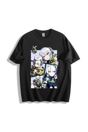 Zenless Zone Zero Anby Comic Collage T - Shirt | Anime Game Character Tee