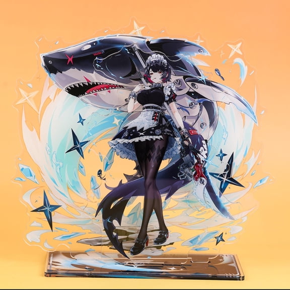 Zenless Zone Zero Ellen Joe Acrylic Standee - Shark Maid Wave Design Desktop Decor for ZZZ Fans