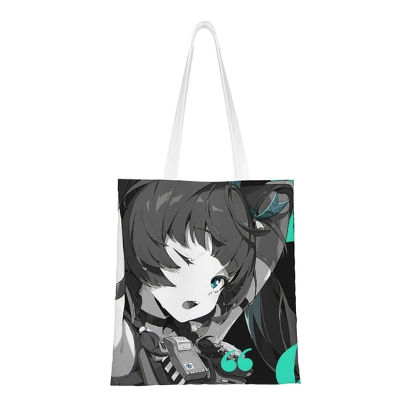 Zenless Zone Zero Handbag 40.6 X 38.0 cm Canvas Totes Hand Shopping Bag With All Role's Print Impression For Daily Shopping Shoulder Bag​