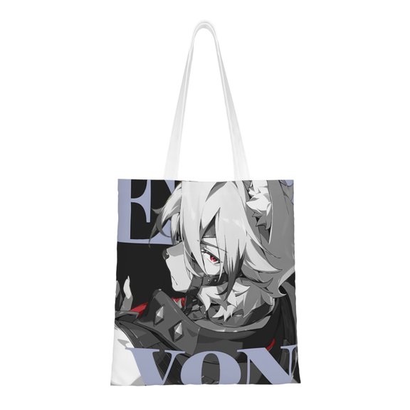 Zenless Zone Zero Handbag 40.6 X 38.0 cm Canvas Totes Hand Shopping Bag With All Role's Print Impression For Daily Shopping Shoulder Bag​