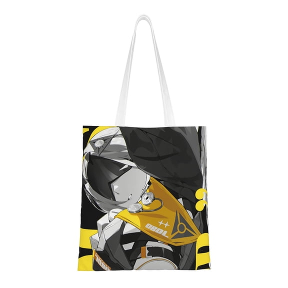 Zenless Zone Zero Handbag 40.6 X 38.0 cm Canvas Totes Hand Shopping Bag With All Role's Print Impression For Daily Shopping Shoulder Bag​
