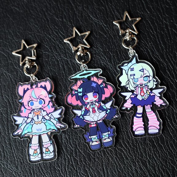 Zenless Zone Zero Sunna NangongYu Aria Acrylic keychain 1 pack, Chibi Anime Characters with, random 1 pack