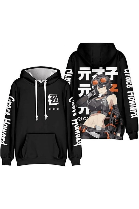 Zenless Zone Zero merch cosplay game  Hooded Drawstring Pocket Sweatshirt Men/women  harajuku  Pullover
