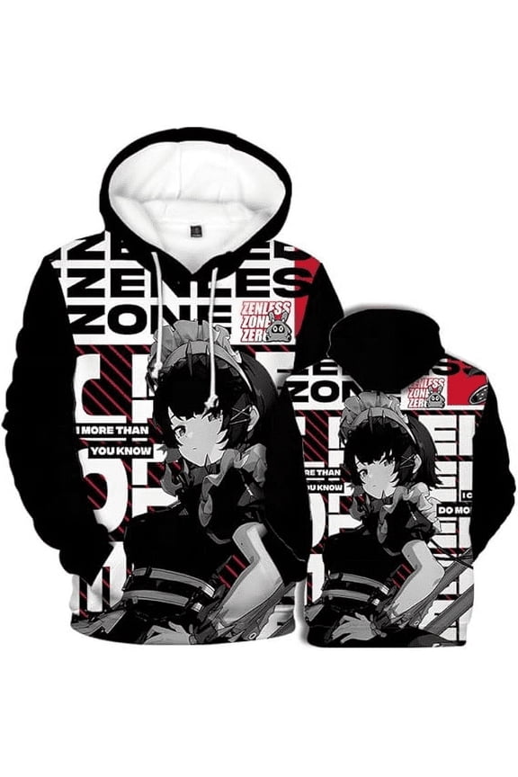 Zenless Zone Zero merch cosplay game  Hooded Drawstring Pocket Sweatshirt Men/women  harajuku  Pullover