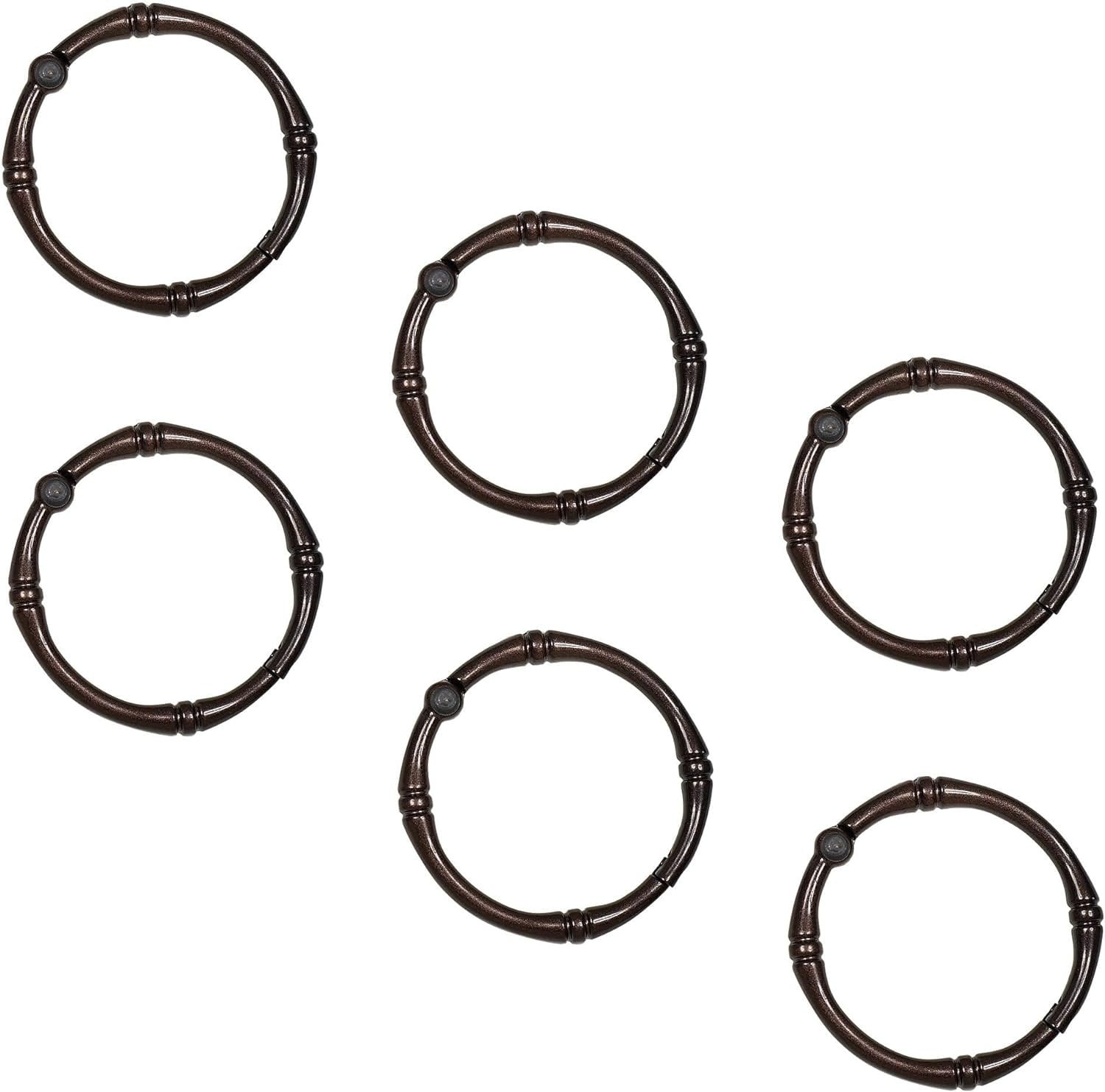 Zenna Home 12-pk. Never Rust Bronze Finish Shower Ring Set One Size ...