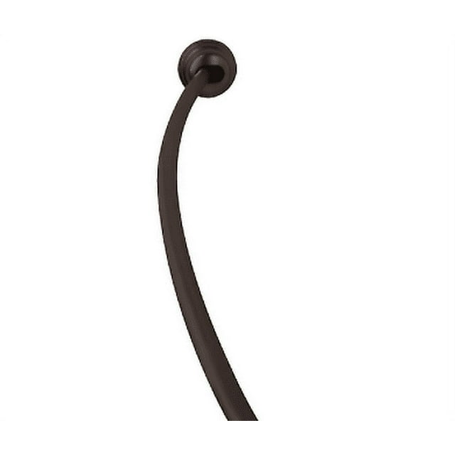 Zenna Home 5072 in. Aluminum Dual Mount Curved Shower Rod, Choose