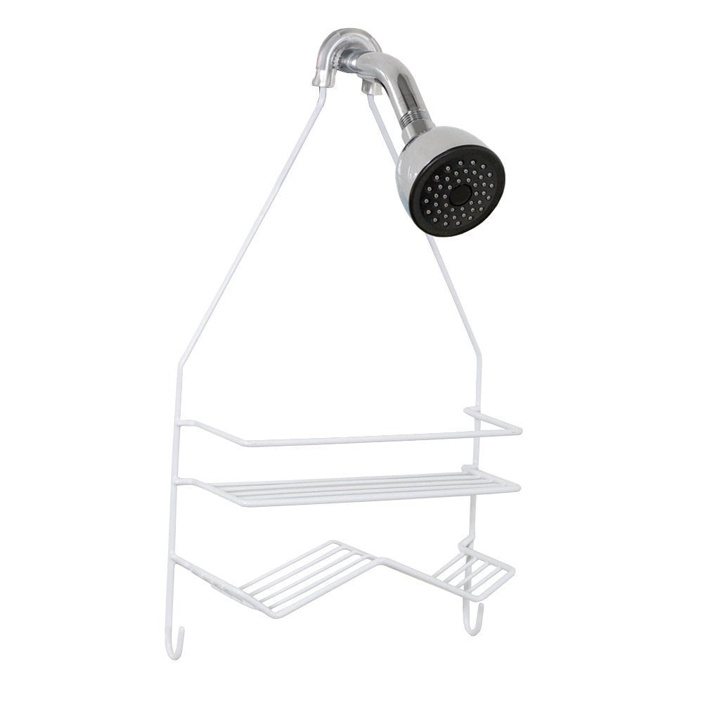 Zenna Home 7518W, OvertheShowerhead Caddy, White