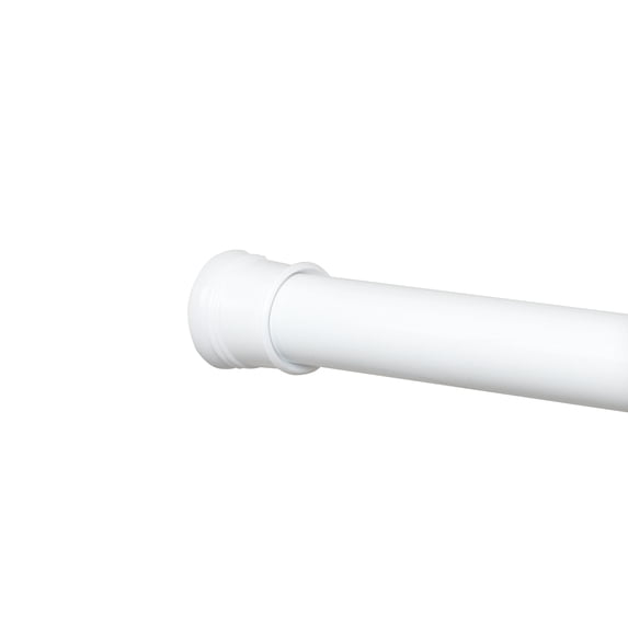 Zenna Home Adjustable Tension Stall Shower Rod, 26 - 40 Inches, White