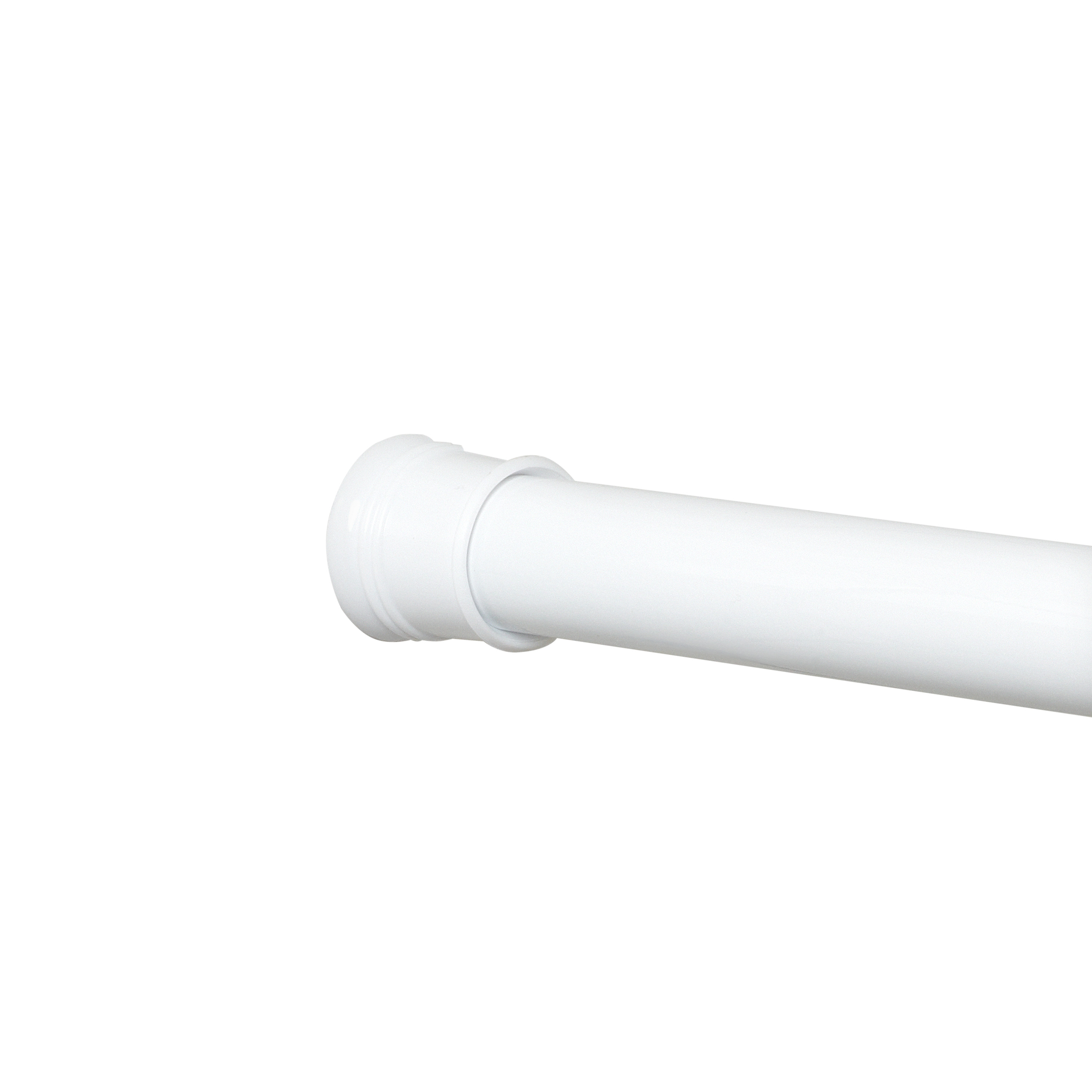 Zenna Home Adjustable Tension Stall Shower Rod, 26 - 40 Inches, White