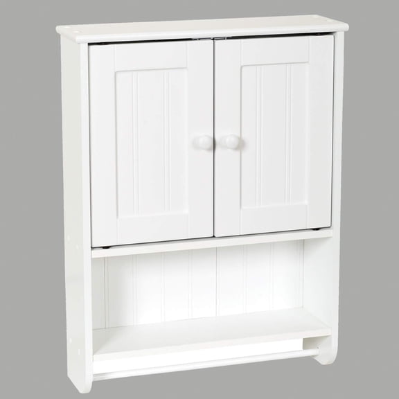 Zenna Home 2-Door Country Cottage Wall Cabinet, White