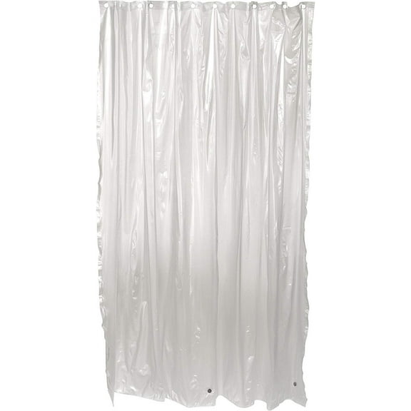 Zenna Home H28K Medium Weight Vinyl Shower Liner, Frosty