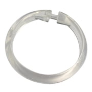 Zenna Home H99K, Plastic Shower Curtain Rings, Clear
