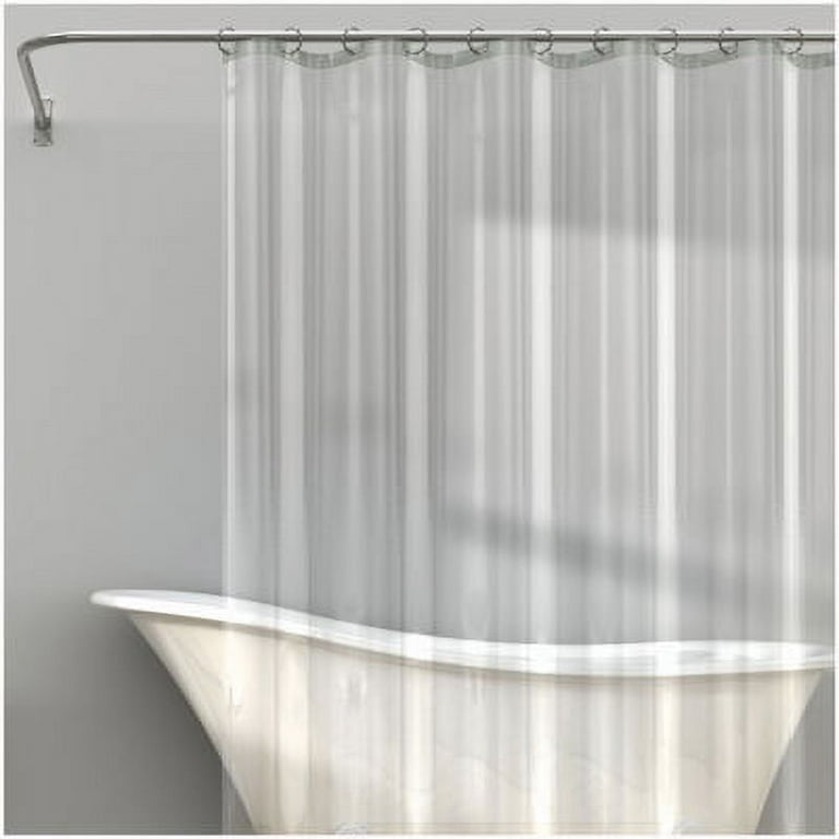 Zenna Home LPRHKKL Shower Curtain Liner 72 H X 70 W Clear Solid PEVA Clear  