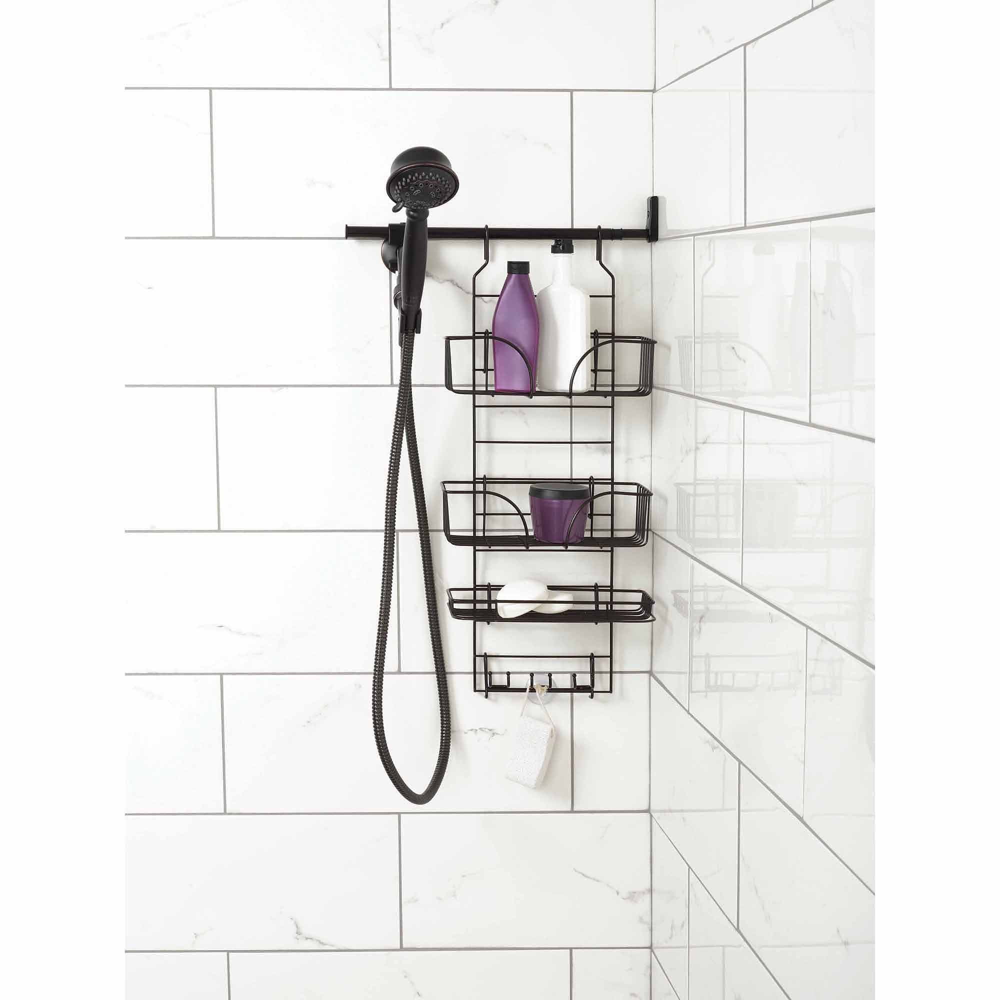 Zenna Home MakeASpace Side Mount Shower Caddy, Bronze