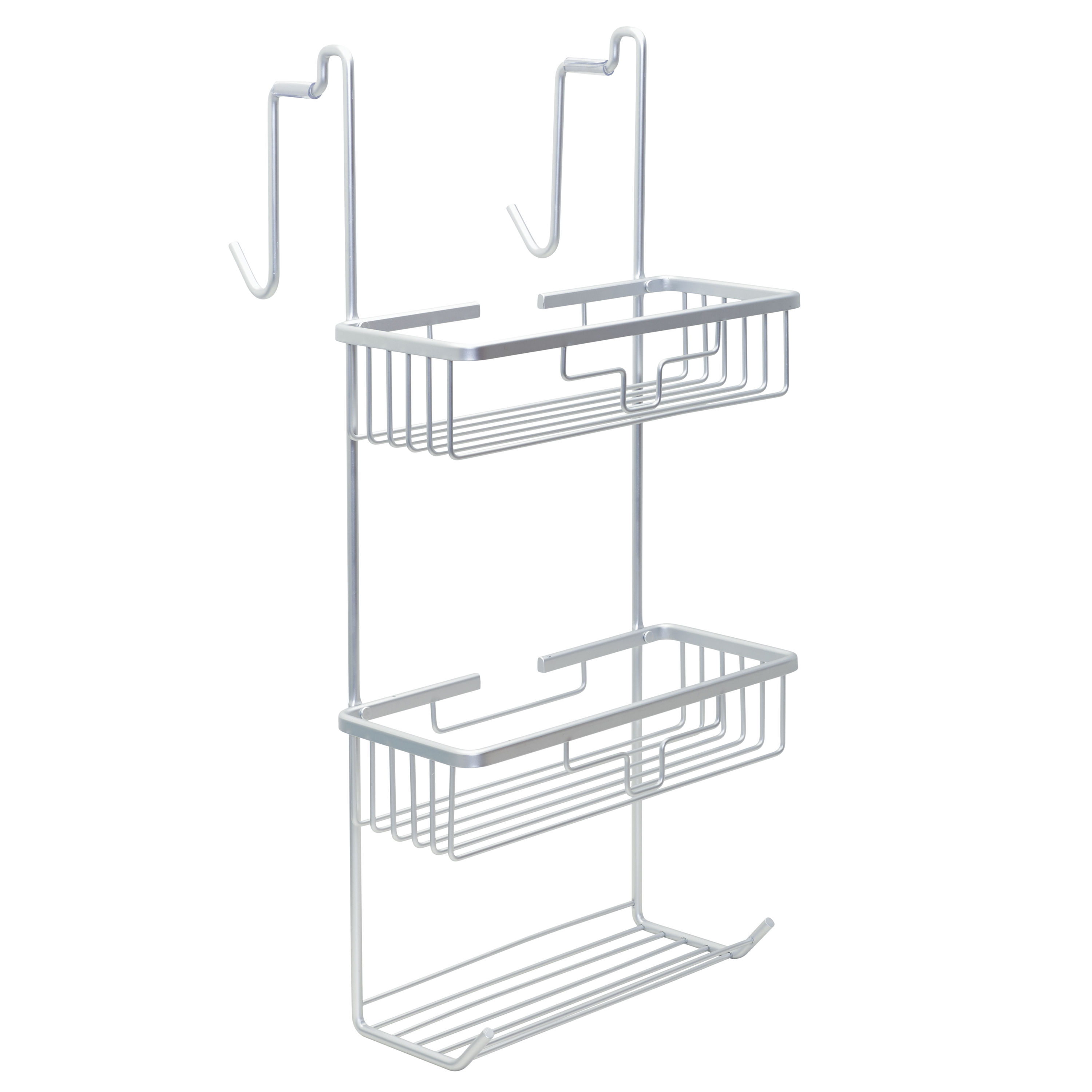 Zenna Home NeverRust Aluminum overtheDoor Shower Caddy with 2 Shelves
