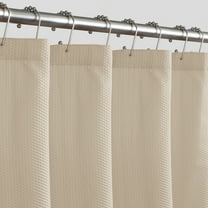 Zenna Home Norwich Water Repellent Fabric Shower Curtain Liner, Beige