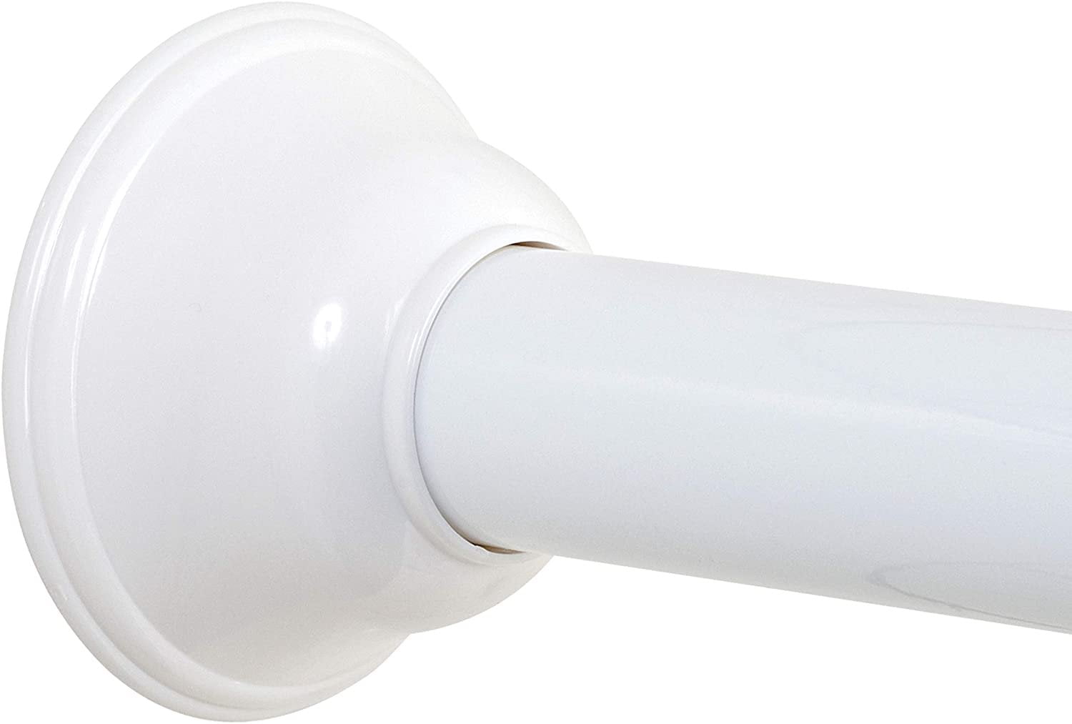 Zenna Home RustResistant Adjustable Decorative Tension Shower Rod, 44