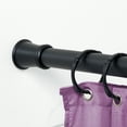 thumbnail image 1 of Zenna Home Rust-Resistant Steel Adjustable Tension Shower Rod, 26" to 76", Black, 1 of 7