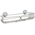 thumbnail image 1 of Zenna Home Rustproof Long Shower Basket, Adhesive or Suction Mount, Power Grip Pro, Stainless Steel, 1 of 6