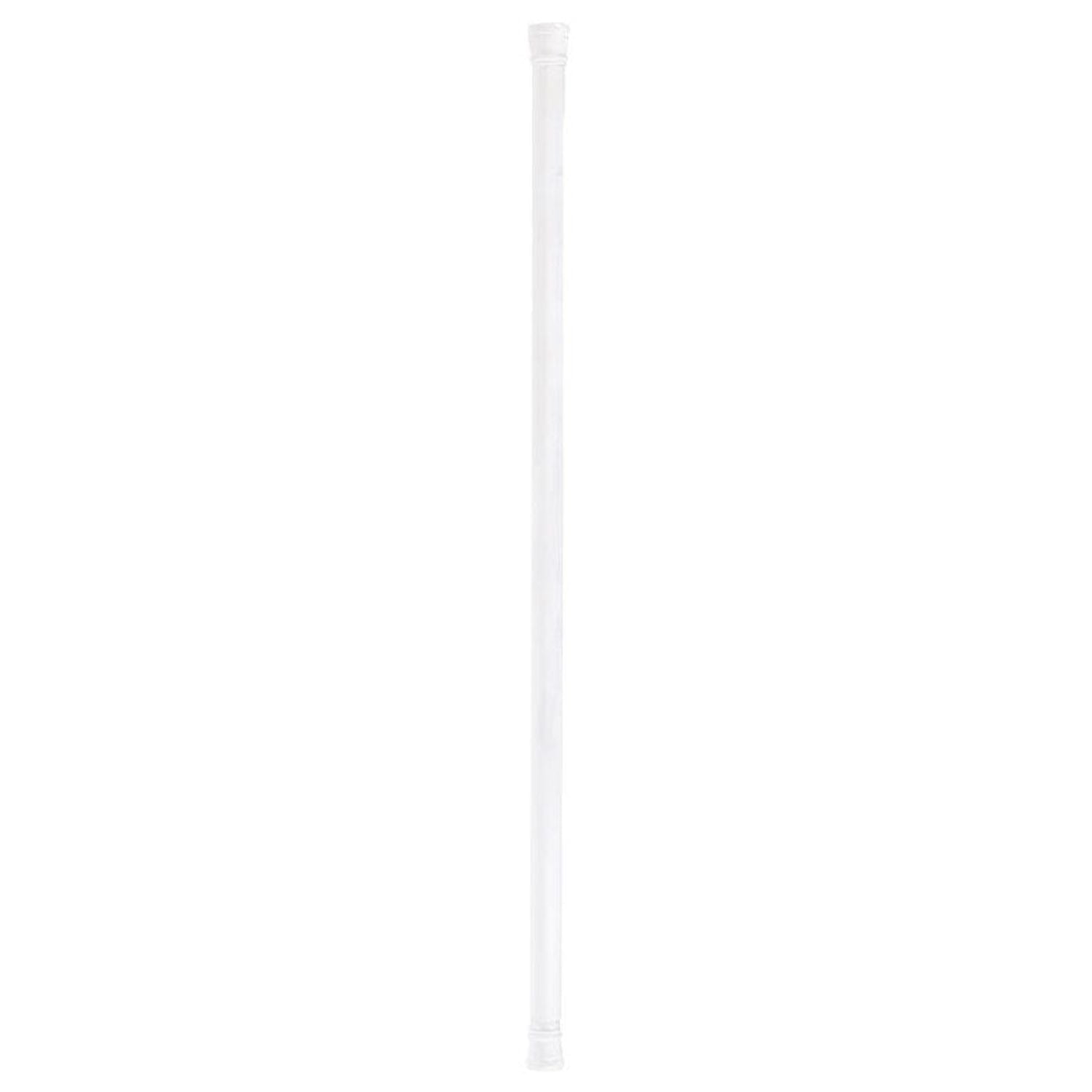 Adjustable White Steel Tension Shower Curtain Rod 36-60 Inches