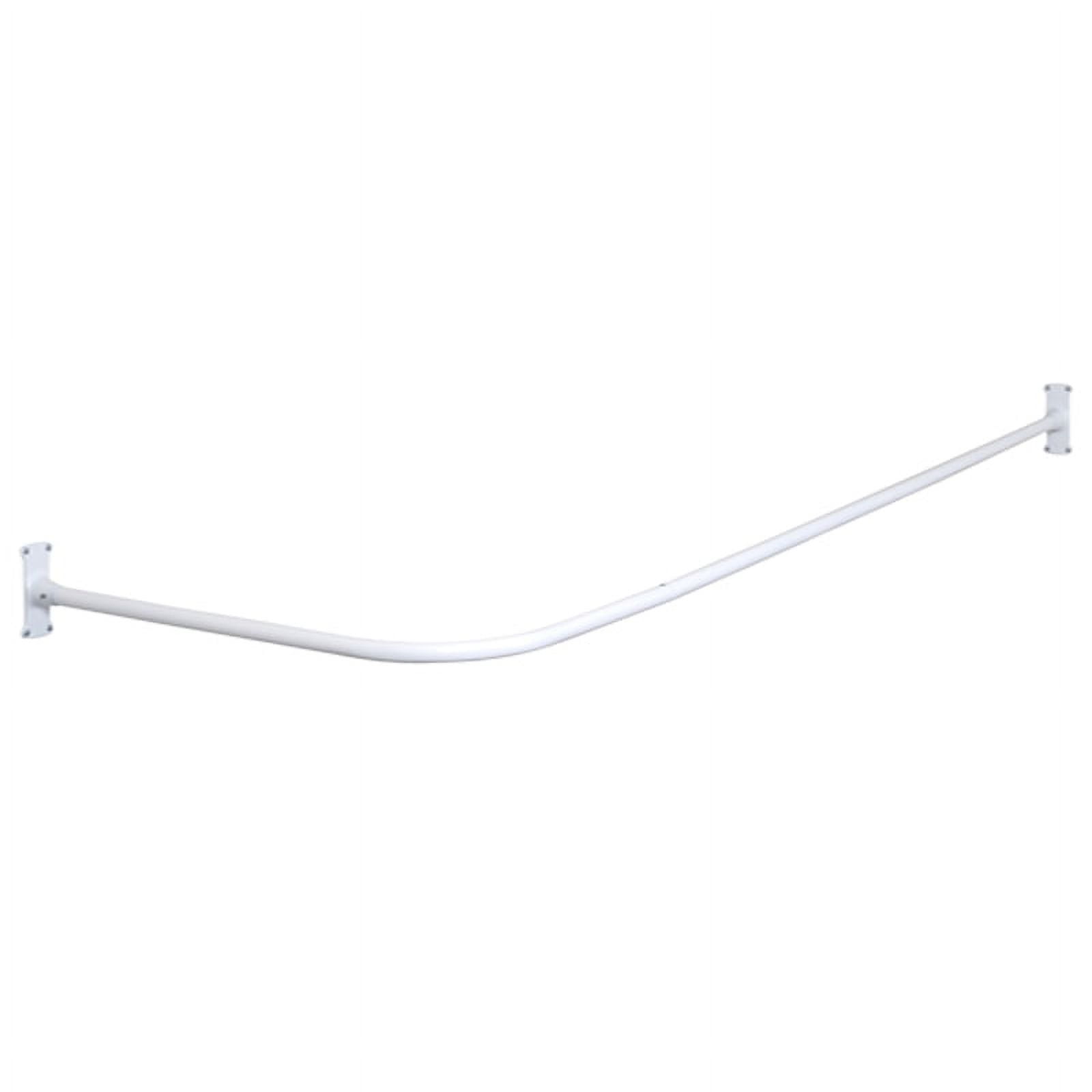 Zenna Home Shower Curtain Rod 66 in. L White