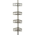 thumbnail image 1 of Zenna Home Tension Corner Pole Shower Caddy, Satin Nickel, 1 of 2