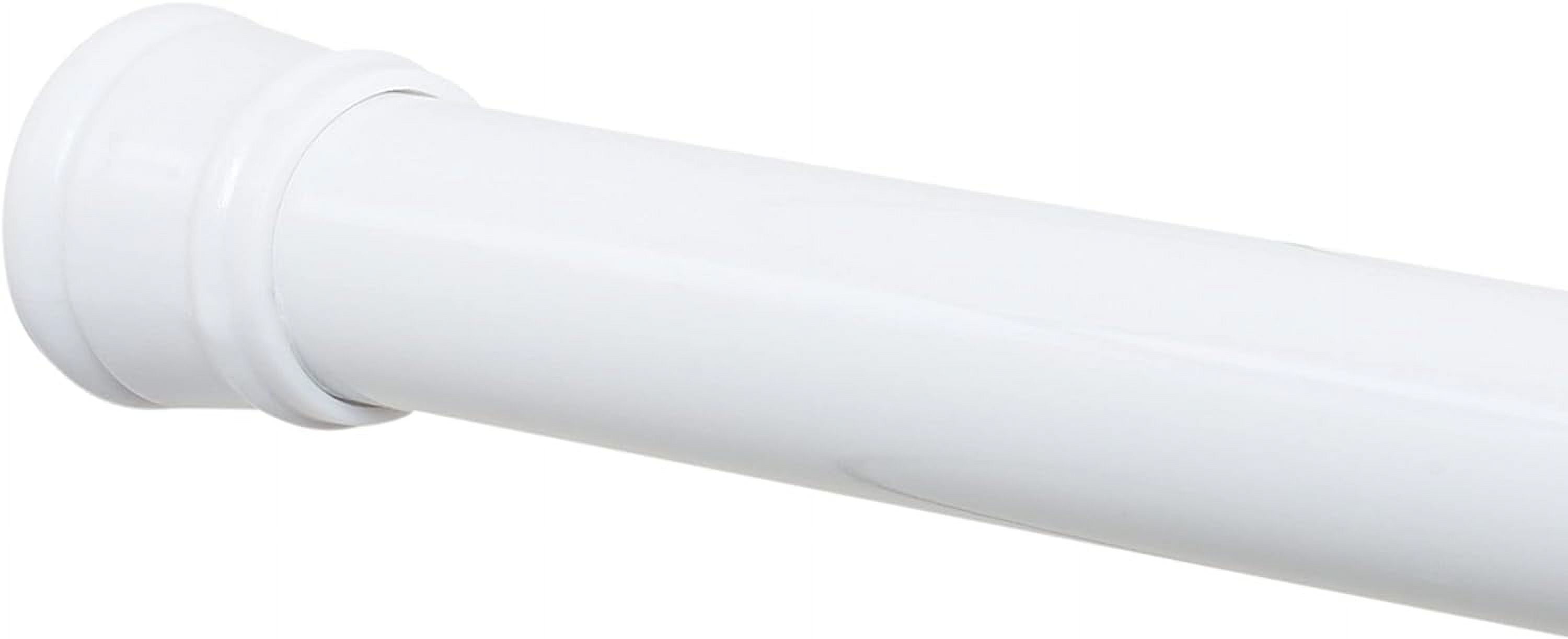 Zenna Home Tension Stall Shower Rod, 27"40", White