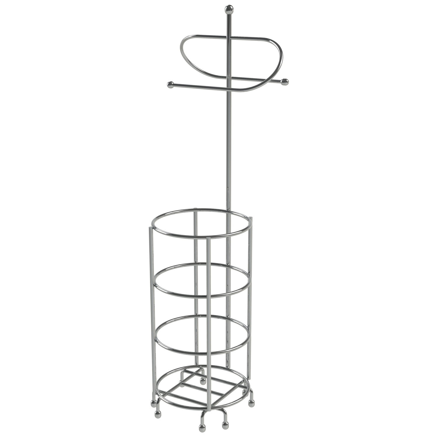 Zenna Home Toilet Paper Holder, Chrome - Walmart.com