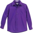 thumbnail image 1 of Zennyo Signature Boys Regular Fit Long Sleeve Standard Cuff Pocket Dress Shirt, 1 of 3