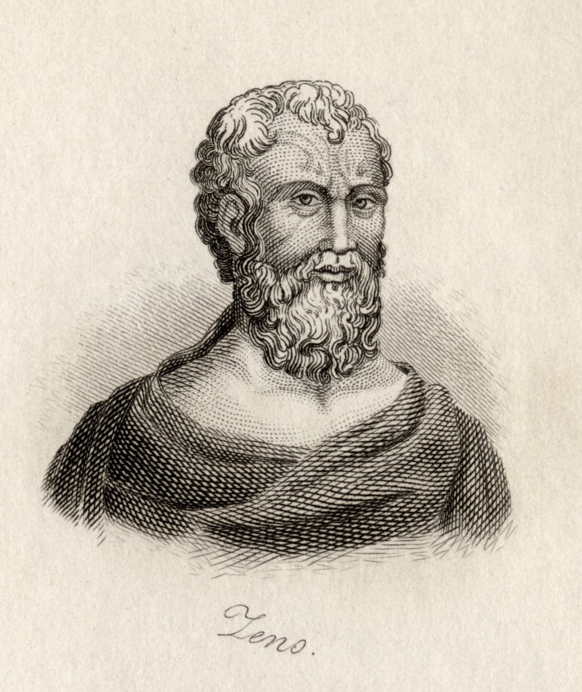 Zeno Of Citium 336-264 Philosopher From Cyprus Founder Of The Philosophiocal School That Is Known As Stoicism Or The StoaEngraved By JWCook Canvas Art - Ken Welsh Design Pics (26 x 30)