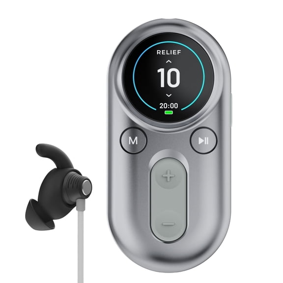 ZenoWell Luna Vagus Nerve Stimulator, Migraine Relief, Feel Calmer, Relax, 4 Modes, Silver
