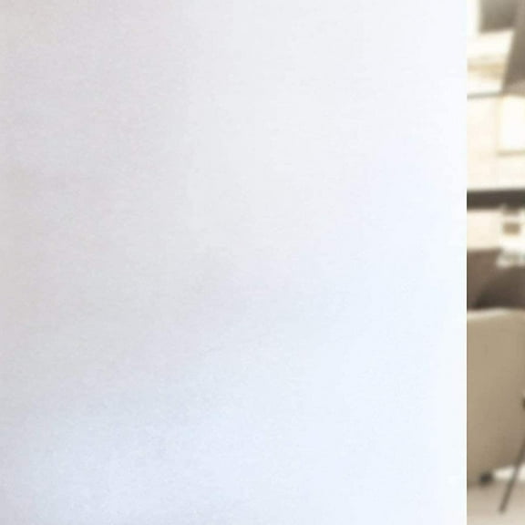 Zenph Film Frosted Non-Adhesive Wide Window Sticker 35.02" x 157.4" x 0.01"