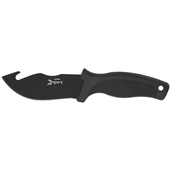 Zenport 14032B Skinner Knife with Sheath - 9-Inch, 4.2 Inch Stainless Steel Blade, Black - 3 Pack