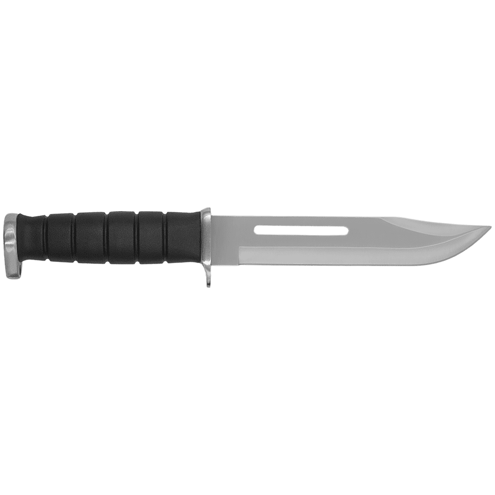 Zenport 14087 Survival/Hunting Bowie Knife with Sheath, 7 Inch Stainless Steel Blade, Black - 3 Pack