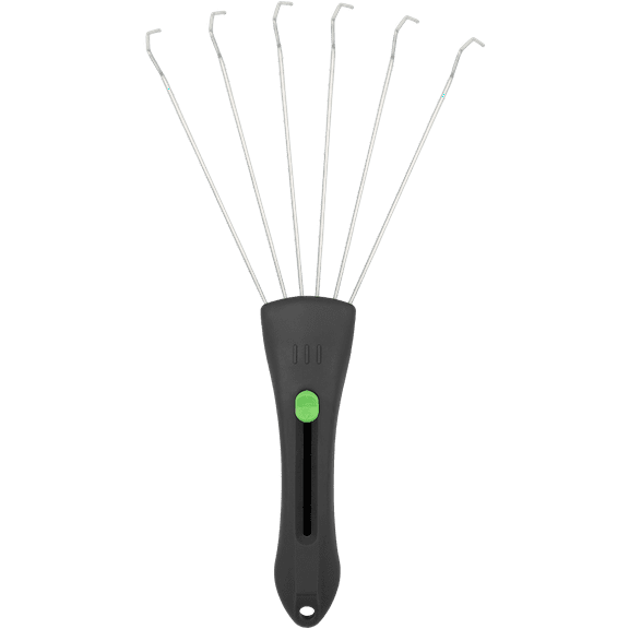 Zenport 15307A Adjustable Hand Rake, Green, Black