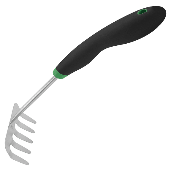 Zenport 15309I Mini Soil Rake with Cushion Grip, Black - 12 Pack