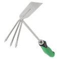 thumbnail image 1 of Zenport 15311A Shrub Rake Hoe Fork Combo, 12-Inch, Green, 1 of 6