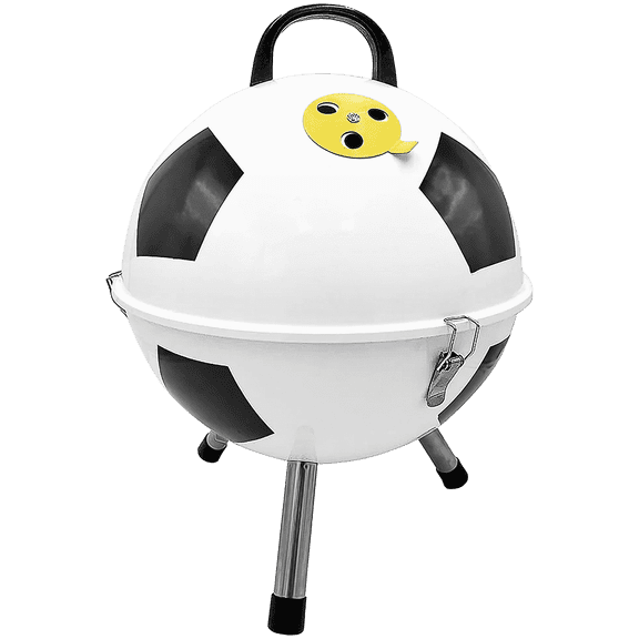 Zenport 201001 Soccer Ball Portable BBQ, Black/White